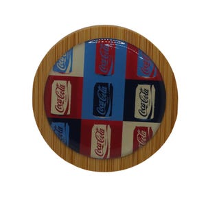 Pop Art, Soft Drink Cola Magnetic Bottle Opener, Bamboo Bottle Opener, Fridge Magnet, Beer Bottle Magnetic Opener