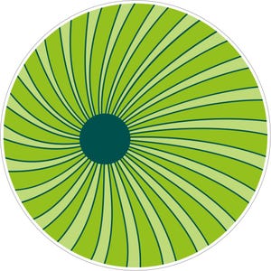 Groovy Retro i gröna lådknoppar, skåphandtag (4 cm) (5 cm) (2 cm) (2,5 cm) (3 cm) Design 9