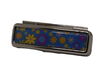 Handmade Floral Lipstick Holder with Mirror