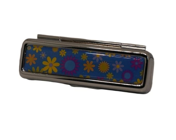 Handmade Floral Lipstick Holder with Mirror