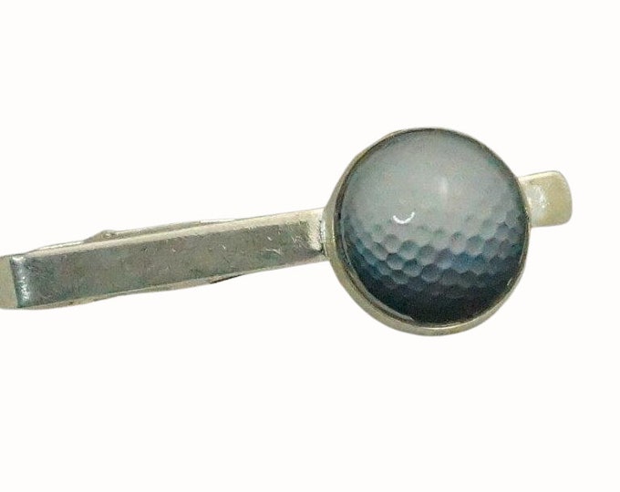 Tie Clip Tie Bar Accessories 1.8cm Glass Sport Golf Ball