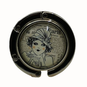 Art Deco, Art Deco Women, Paris, Purse Holder, Purse Hook, Bag Holder, Table Top Bag Hanger