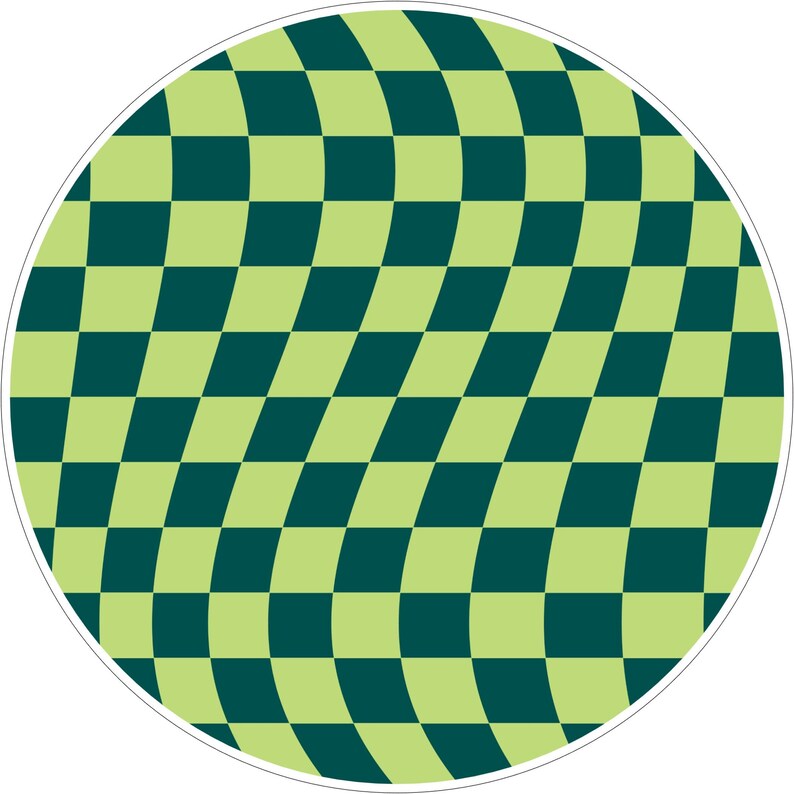 Groovy Retro i gröna lådknoppar, skåphandtag (4 cm) (5 cm) (2 cm) (2,5 cm) (3 cm) Design 2