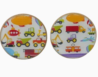 乗り物用ウォールフック 2個セット 男の子の部屋の装飾