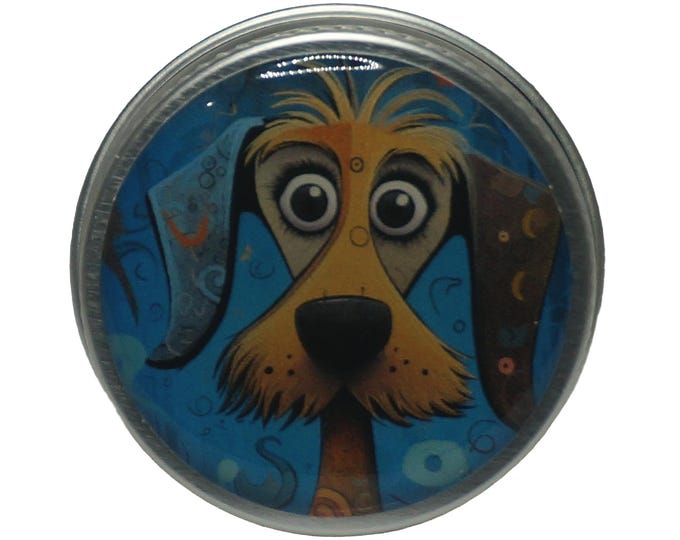 10ml Tin, Dog, Cute Dog, Pop Art, 15ml Round Storage Tin, Trinkets,  Pill Box, Mint Box, Lipstick Eye Shadow Storage Tin