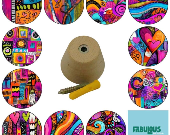 Vivid Expressions Wall Hooks,  Wall Art