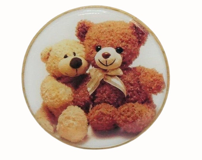 Teddy Bear Beech Wall Hook, Resin Finish, Decorative Wall Art