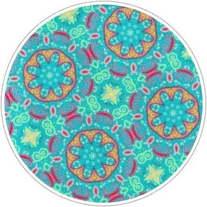 Pattern Drawer Knobs, Blue, Red, Yellow, Cabinet Handles, Furniture Drawer Knobs, Round Wooden Drawer Knobs, Drawer Handles, Cabinet Pulls Design 7