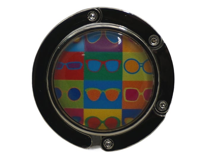 Pop Art, Sunglasses, Purse Hook, Bag Holder, Table Top Bag Hanger