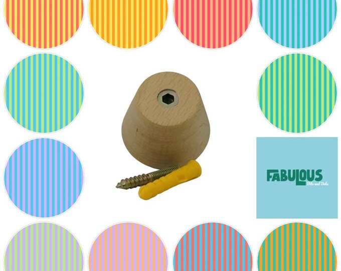 Summer Stripes -  Wooden Wall Hooks