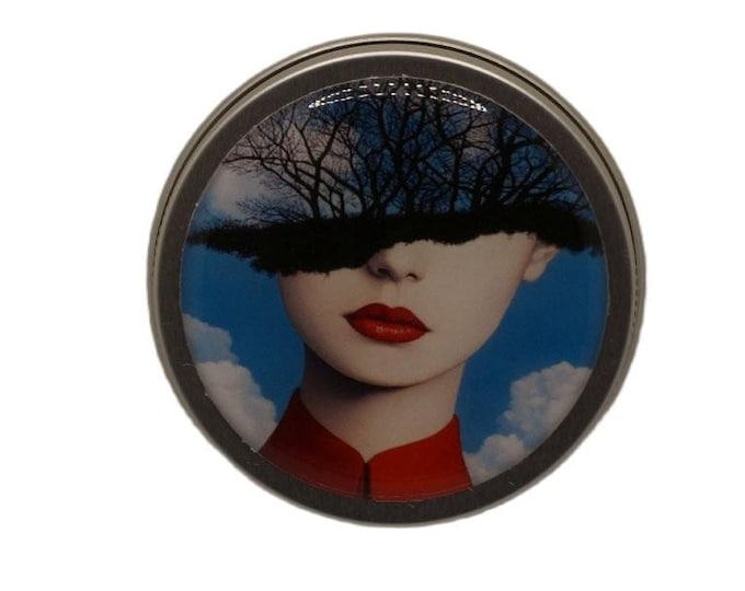 Surrealism Art 50ml Tin, Round Storage Tin, Trinkets,  Pill Box, Mint Box, Candy Storage Tin
