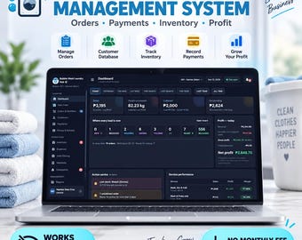 Oprogramowanie do zarządzania pralnią | System POS dla pralni offline | Śledzenie zamówień biznesowych | Raportowanie zysków z inwentaryzacji
