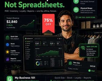 Menedżer Małej Firmy | Śledzenie Zapasów i Sprzedaży | System POS dla Sklepów Detalicznych | Panel Offline Business