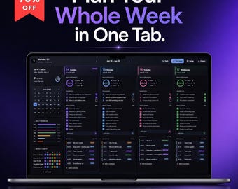 Planer Workday 101 | Panel produktywności offline w formacie HTML, śledzenie nawyków, harmonogram blokowania czasu i menedżer zadań