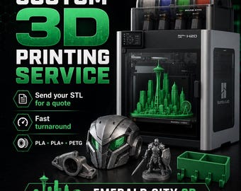 Custom 3D Printing Service | Message me for Free Quotes! | STL File Printing | Fast Turnaround