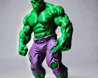Green Superhero Figure | 3D Printed Collectible Statue | Comic Inspired Decor | PLA Display Model
