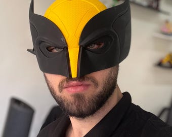 3D Printed Wolverine Magnetic Face Mask – Comic Hero Cosplay Costume Accessory