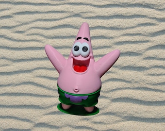 Patrick Star 3D Printed Figure – SpongeBob Inspired Collectible Decor – Cartoon Fan Display