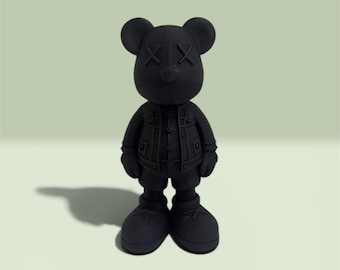 Modern Bear Art Figure – 3D Printed Collectible Decor