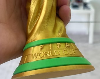 3D Printed Golden World Cup Trophy Replica | Football Fan Display Decor
