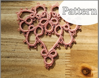 Pattern - Needle Tatting - Tatted Medallions or Hearts PDF Patterns (Set of 2) by RustiKate
