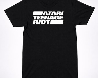 Vintage Atari Teenage Riot Shirt - Red Logo Hardcore Techno Punk