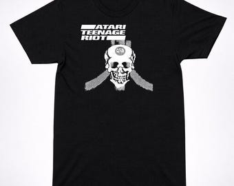 Vintage Atari Teenage Riot Shirt - Red Logo Hardcore Techno Punk