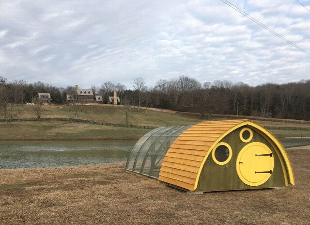 Large Hobbit Hole all natural wooden duck house or chicken 