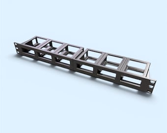 Supporto rack Tech Frame 1U per convertitori Blackmagic 12G Mini – Contiene 6