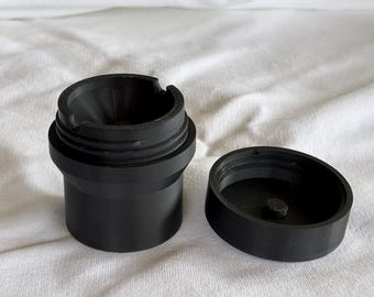 Taschenaschenbecher verschließbar – Outdoor Aschenbecher für See & Wandern – mobiler 3D‑Druck Aschenbecher 60 mm