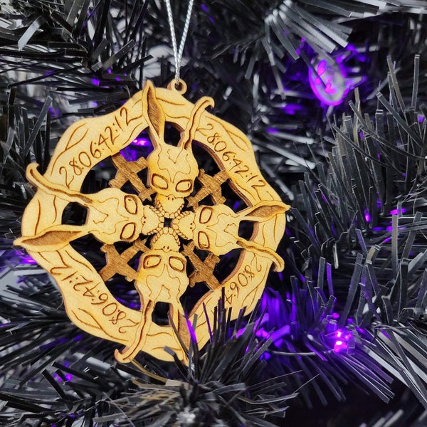Donnie Darko Wooden Snowflake Horror Ornament