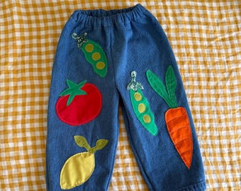 Spodnie wegetariańskie dla niemowląt i małych dzieci