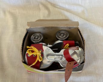 Vintage Union Hardware Roller Skates – Original Box | Ages 2–4 | Shoe Sizes 8–12