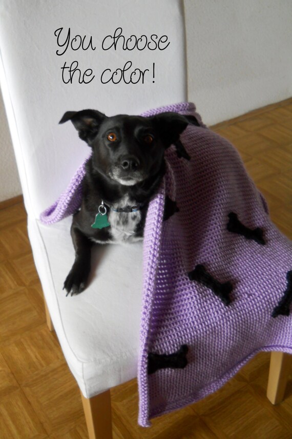 Personalized Dog Blanket Afghan Crochet Made to Order Etsy