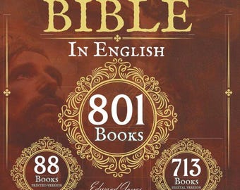 Complete Ethiopian Bible English 88 Books, Deuterocanonical Apocrypha Enoch Jubilees Meqabyan Hardcover