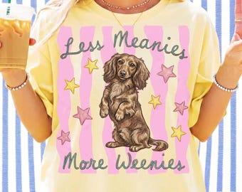 Diseño de camiseta de perro salchicha, rayas onduladas retro, sublimación para mamás perrunas (PNG SVG PDF)