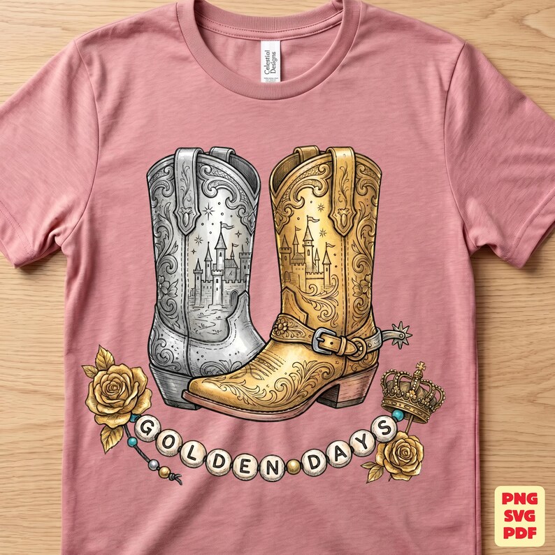 Western Cowgirl Boots Bundle PNG| Retro Toy Story 5 PNG Bundle | Concert Eras Friendship Bracelet | Music Pop Star Digital Download image 2