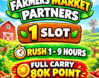 ARMERS MARKET Partners Event Monopoly GO Rush 1 Slot - Full Carry 80K Point Cheapest