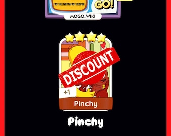 Pinchy - Monopoly Go 4 Star Stickers - Nytt album (snabb leverans)