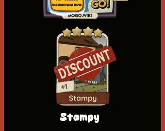 Stampy - Monopoly Go 4 Star Stickers - Nytt album (snabb leverans)