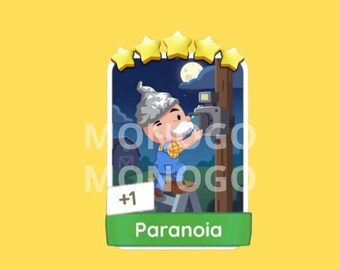 Paranoia - Monopoly_Go Sticker 5 Star - Happy Harvest Album ( Fast Delivery )