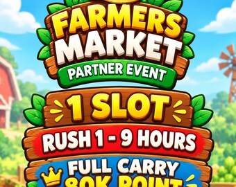 Monopoly_Go Partners Event -  FARMERS MARKET Partners ( Full Carry Service ) 1X SLOT
