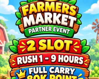 FARMERS MARKET Partners Event Monopoly GO Rush 2 Slot - Full Carry 80K Point Cheapest