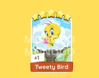 Tweety Bird -Monopoly_Go Sticker 5 Star - Happy Harvest Album ( Fast Delivery )