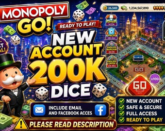 Monopoly_Go Nytt Konto 200K Tärningar - Snabbt Svar