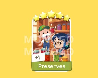 Preserves  - Monopoly_Go Sticker 5 Star - Happy Harvest Album ( Fast Delivery )
