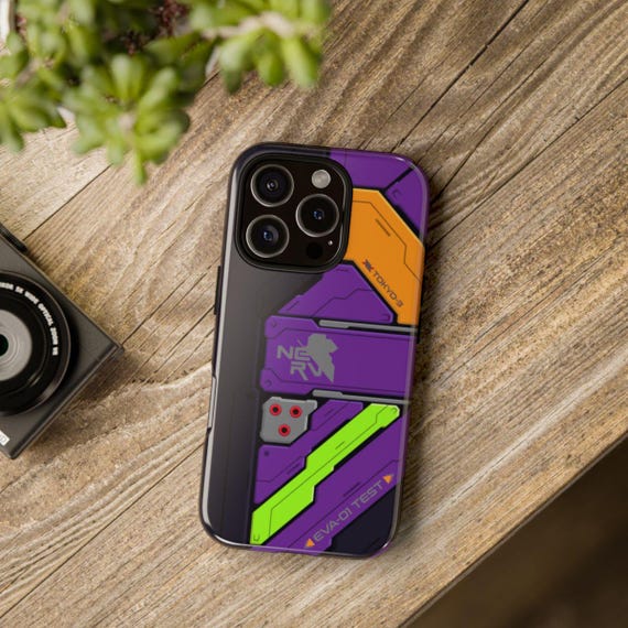 New Evangelion Eva Unit 01 V2 Panel iPhone & Samsung Tough Case -  Dual Layer Case