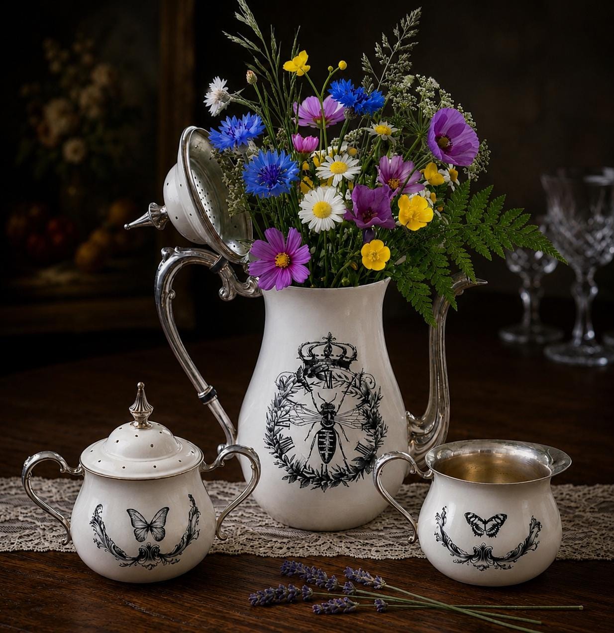 Sheridan Silver Plate Tea Service - Etsy