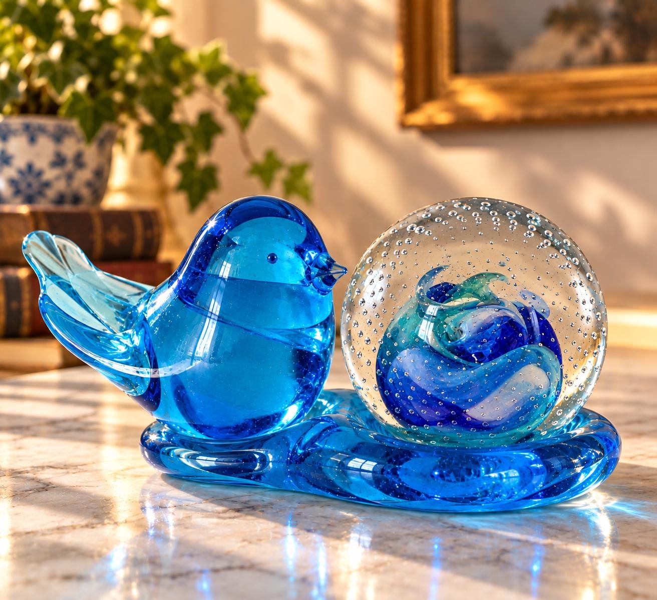 Leo Ward Glass Bird - Etsy