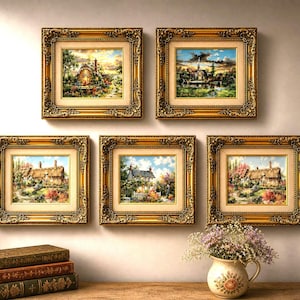 Marty Bell Wepham Cottage 1020ピースジグソーパズル Marty Bell Painting Cottage - Etsy